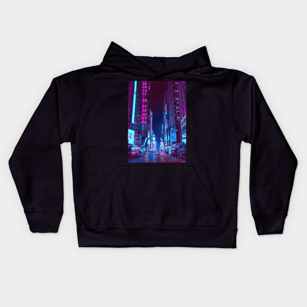 Cyberpunk Kids Hoodie by saufahaqqi